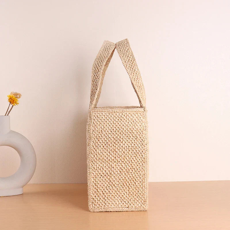 The Nomad Tote Woven Straw Beach Bag