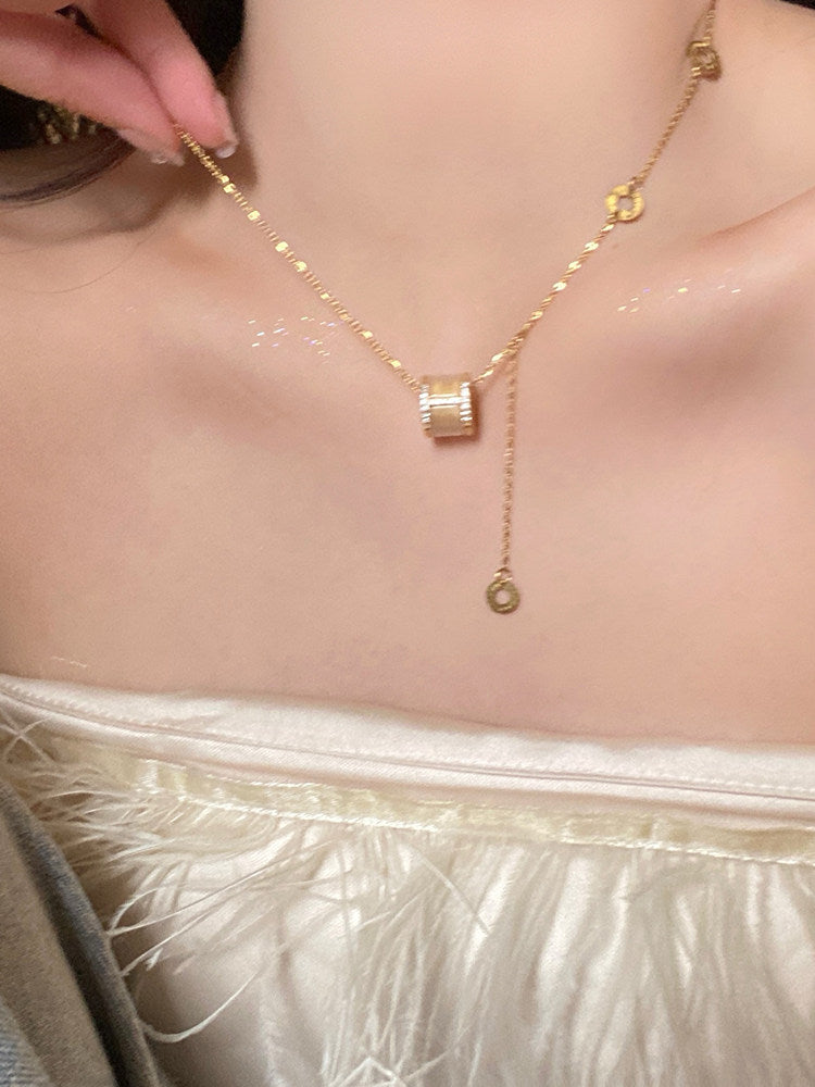 Luxe Gold Tassel Necklace