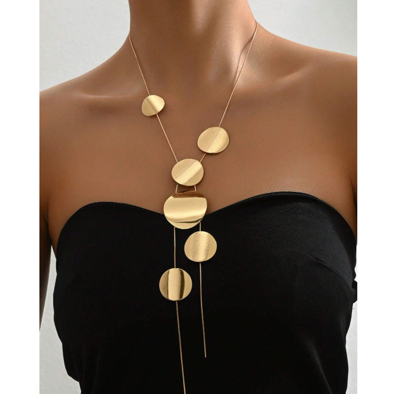 The Cascading Disc Necklace
