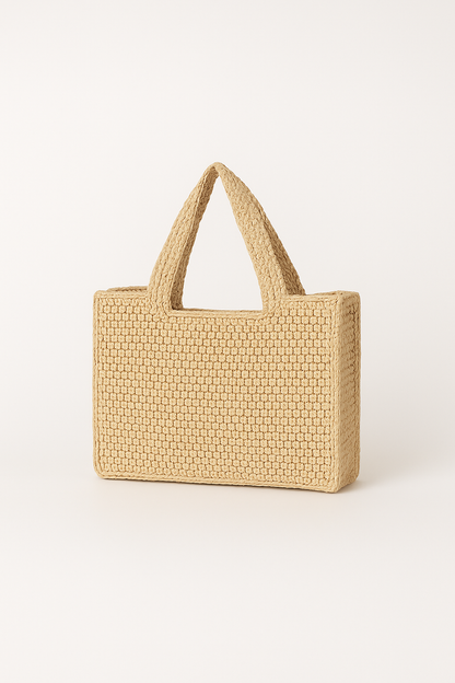 The Nomad Tote Woven Straw Beach Bag