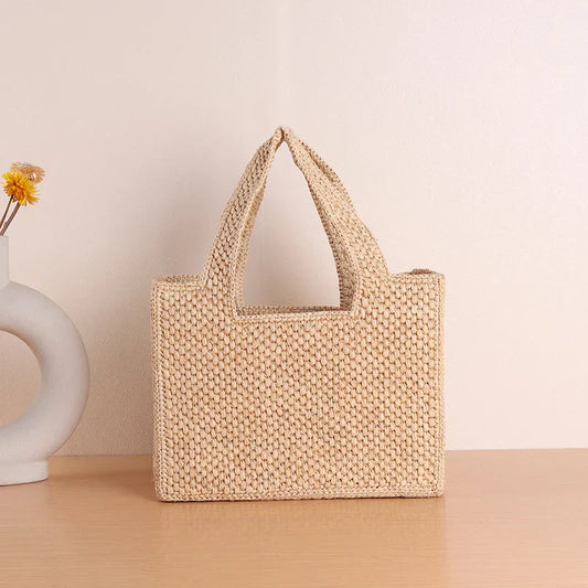 The Nomad Tote Woven Straw Beach Bag
