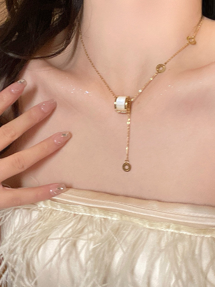 Luxe Gold Tassel Necklace