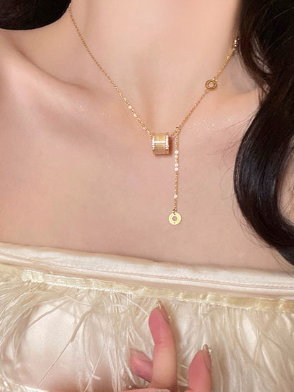 Luxe Gold Tassel Necklace