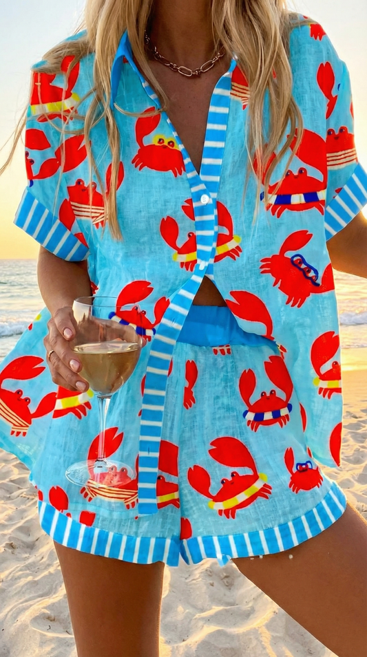 The Coastal Edit - Shorts & Shirt Co-Ord